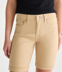 Curvy Seriously Stretchy High-Waisted Uniform Bermuda Shorts