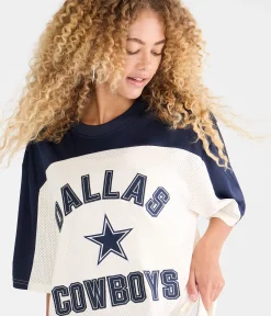 Dallas Cowboys Colorblock Mesh Top