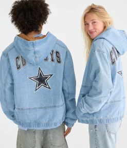 Dallas Cowboys Full-Zip Hooded Denim Jacket