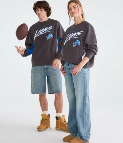 Detroit Lions Colorblock Crew Sweatshirt