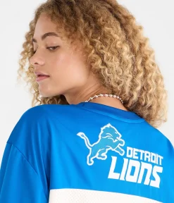 Detroit Lions Colorblock Mesh Top