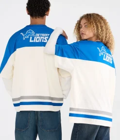 Detroit Lions Colorblock Mesh Top