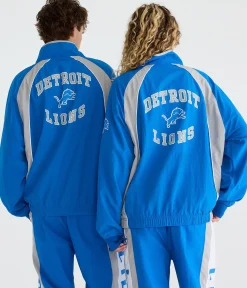 Detroit Lions Quarter-Zip Track Jacket