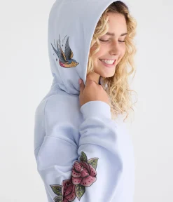 Déjà For Aero Gold Coast Bird Oversized Pullover Hoodie