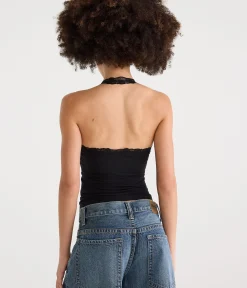 Déjà For Aero Lace V-Neck Halter Top