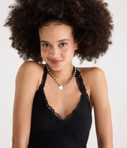 Déjà For Aero Lace V-Neck Halter Top