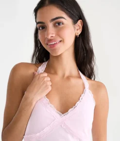 Déjà For Aero Lace V-Neck Halter Top