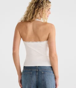 Déjà For Aero Lace V-Neck Halter Top