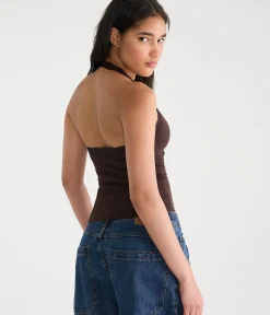 Déjà For Aero Lace V-Neck Halter Top