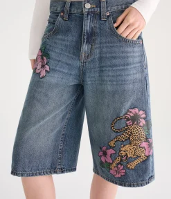 Déjà For Aero Low-Rise Denim Skater Shorts