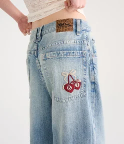 Déjà For Aero Low-Rise Super Baggy 8-Ball Cherries Jean