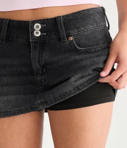 Déjà For Aero Star Pocket Low-Rise Micro Denim Skirt