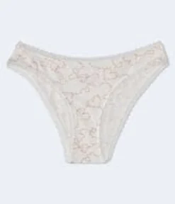 Floral Hearts Lace-Trim Cheeky