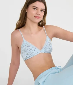 Floral Lace Triangle Bralette