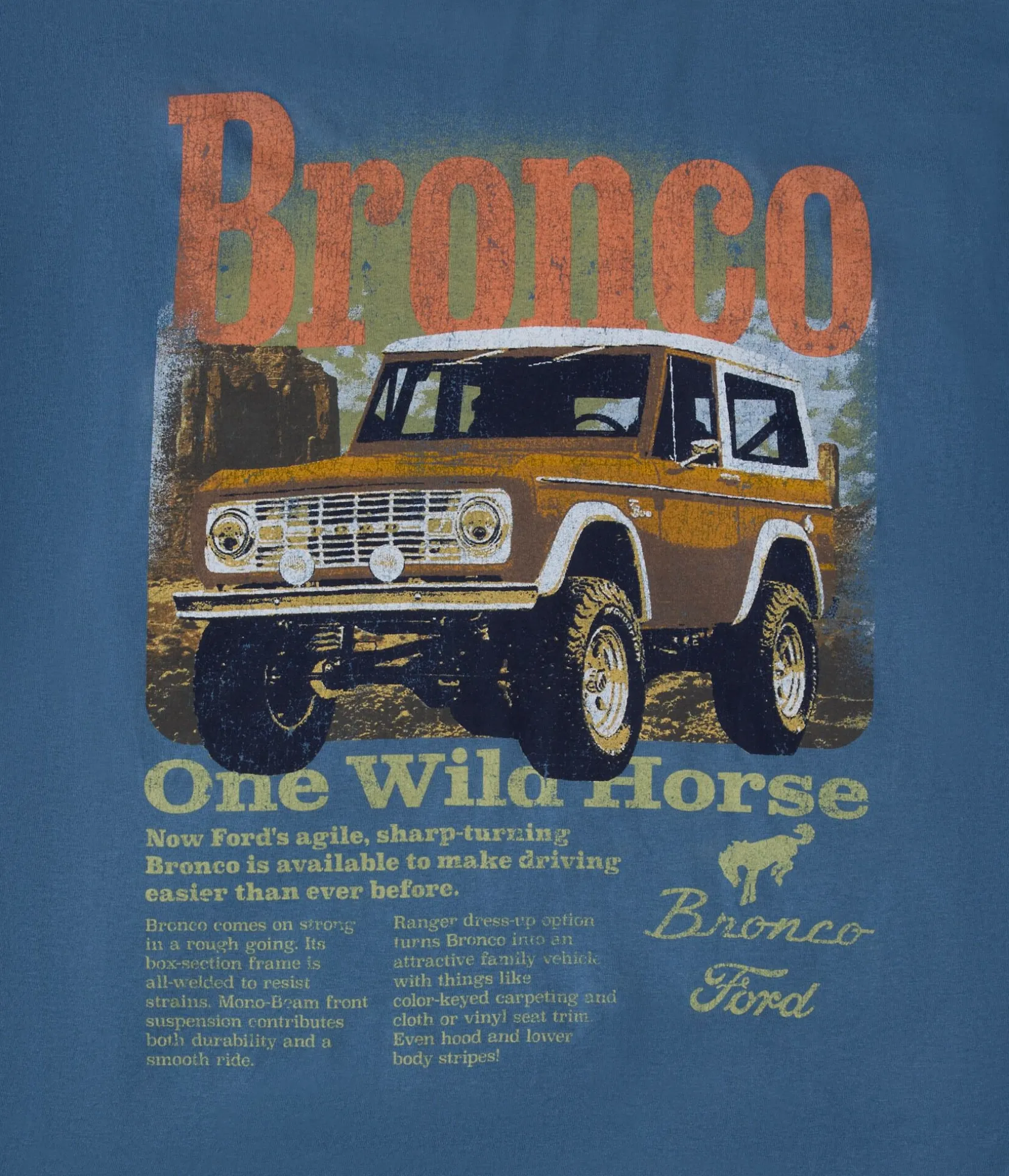 Ford Bronco Wild Horse Relaxed Graphic Tee