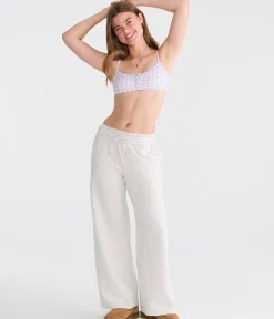 Gingham Bows Waffle Henley Bralette