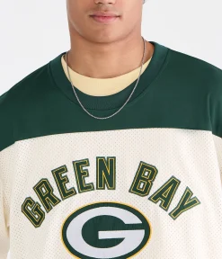 Green Bay Packers Colorblock Mesh Top