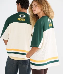 Green Bay Packers Colorblock Mesh Top