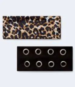 Grommet & Leopard Print Headband 2-Pack