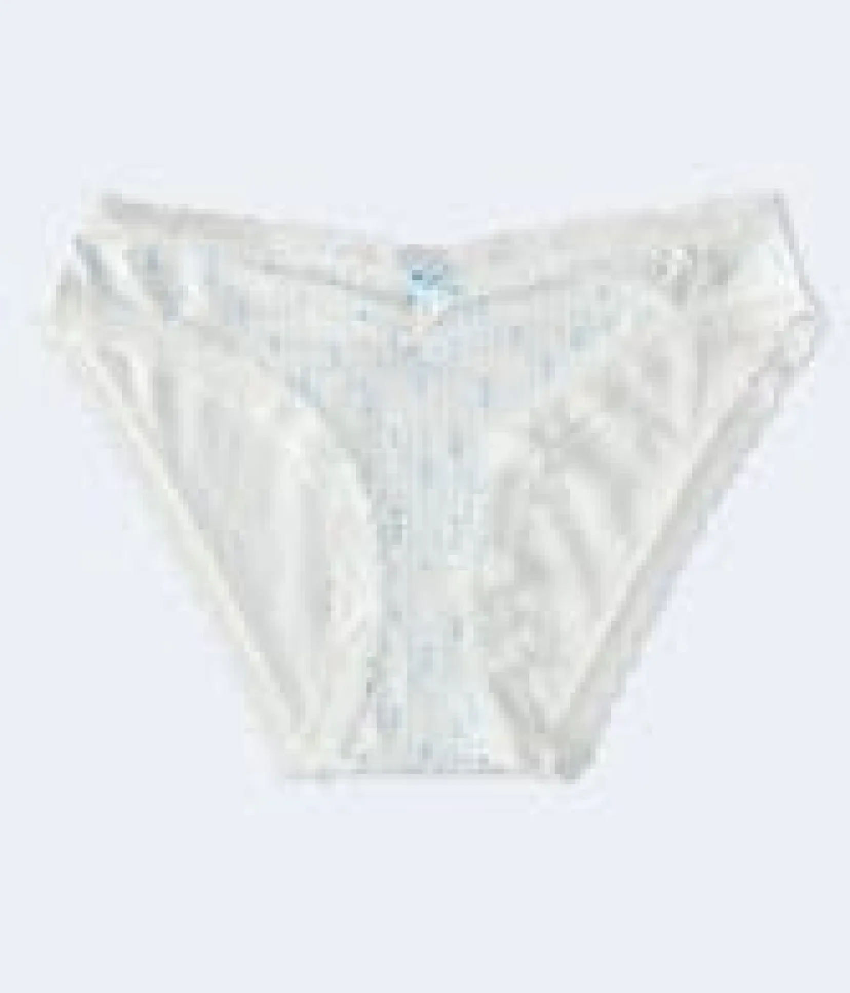 Hearts Cinched Lace-Trim Low-Rise Bikini