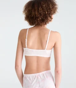Hibiscus Cotton Henley Bralette