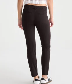 High-Rise Slim Twill Pants