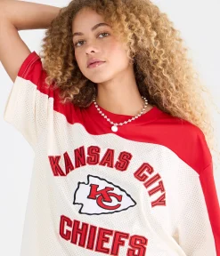 Kansas City Chiefs Colorblock Mesh Top
