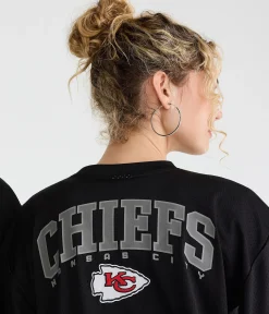 Kansas City Chiefs Striped Mesh Top
