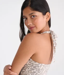 Leopard Print Everyday Halter Top