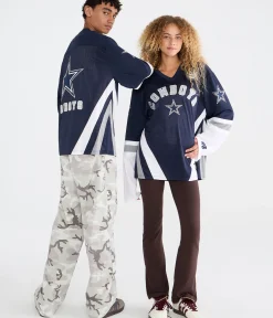 Long Sleeve Dallas Cowboys Mesh Top