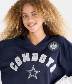 Long Sleeve Dallas Cowboys Mesh Top