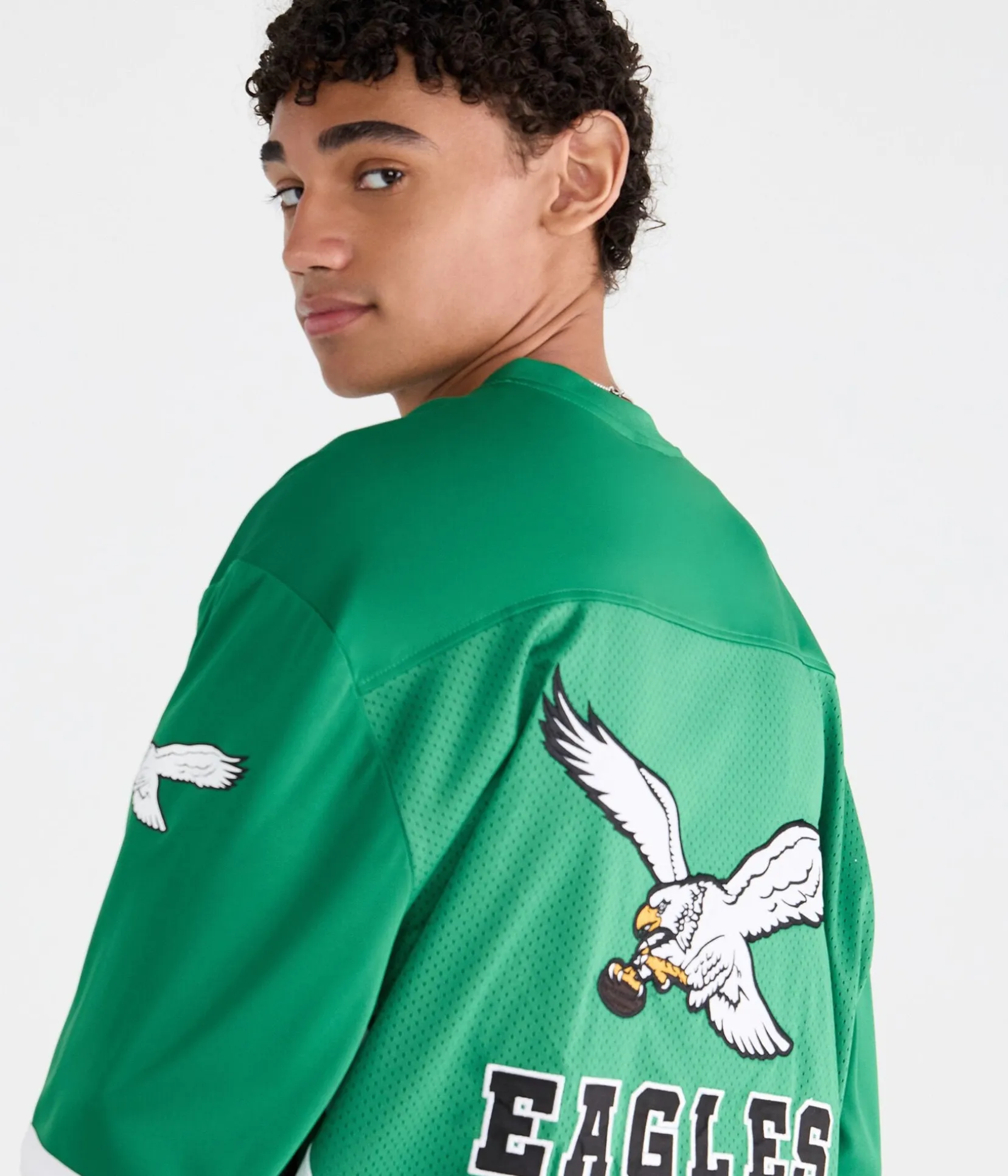 Long Sleeve Philadelphia Eagles Mesh Top