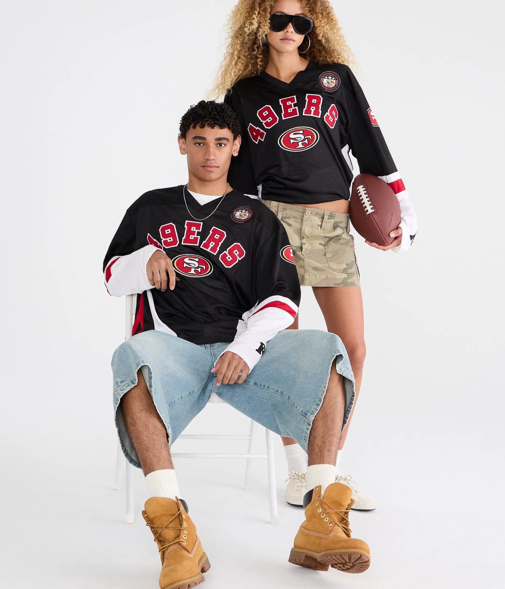 Long Sleeve San Francisco 49ers Mesh Top