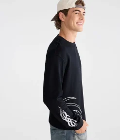 Long Sleeve Tribal Tattoo Boxy Mesh Jersey