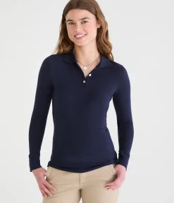 Long Sleeve Uniform Piqué Polo