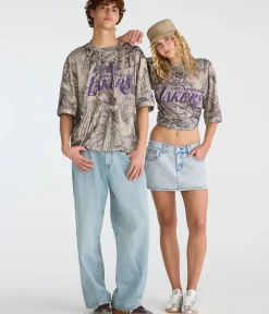 Los Angeles Lakers Forest Camo Mesh Top