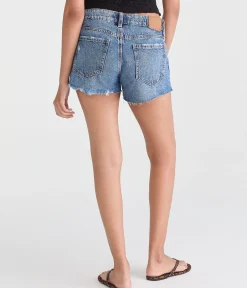 Low-Rise Baggy Denim Shorts 4"