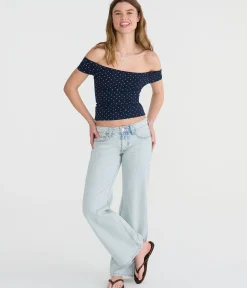 Low-Rise Baggy Flare Jean