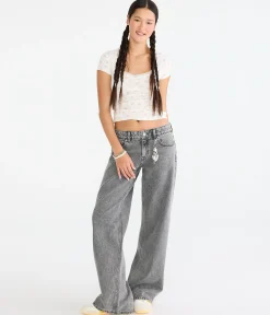 Low-Rise Baggy Wide Leg Jean