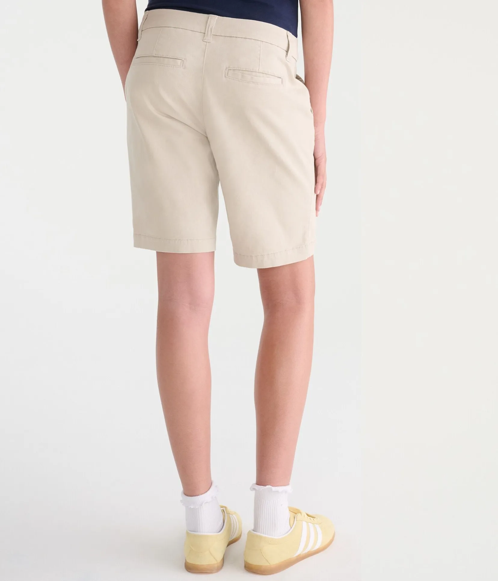 Low-Rise Uniform Bermuda Shorts