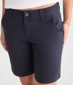 Low-Rise Uniform Bermuda Shorts