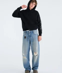Marvel | Aéropostale Spider-Man Embossed Spider Boxy Pullover Hoodie