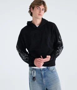 Marvel | Aéropostale Spider-Man Embossed Spider Boxy Pullover Hoodie