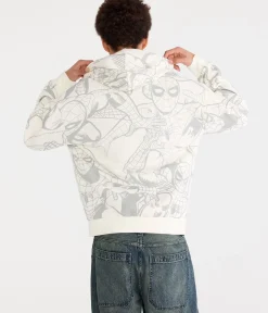 Marvel | Aéropostale Spider-Man Action Print Boxy Full-Zip Hoodie