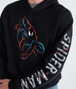 Marvel | Aéropostale Spider-Man Silhouette Boxy Pullover Hoodie