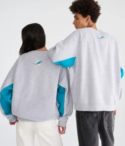 Miami Dolphins Colorblock Crew Sweatshirt