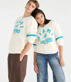 Miami Dolphins V-Neck Sweatshirt