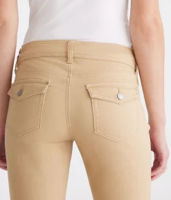 Mid-Rise Flare Uniform Pants
