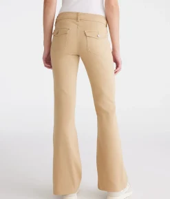 Mid-Rise Flare Uniform Pants