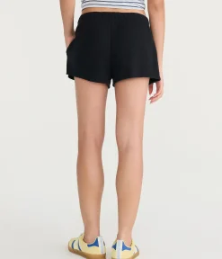 Mid-Rise Waffle Shorts